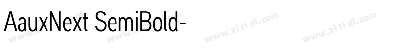 AauxNext SemiBold字体转换